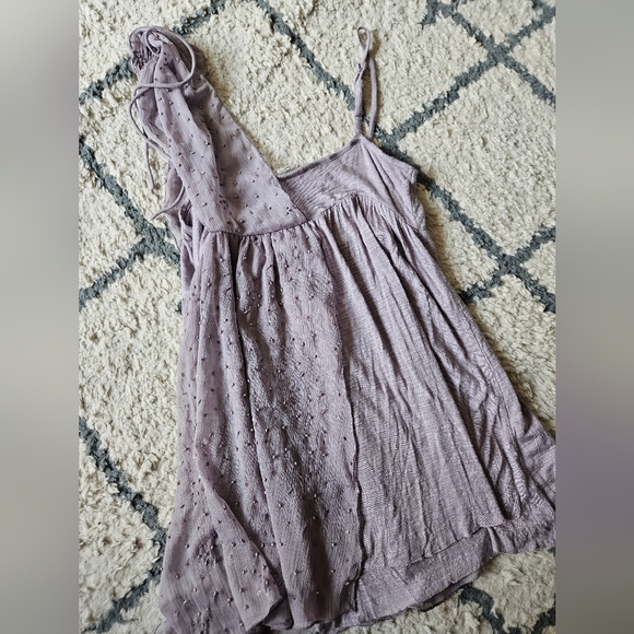 Free People One Shoulder Beaded Tunic Tank Xs - Picture 6 of 6